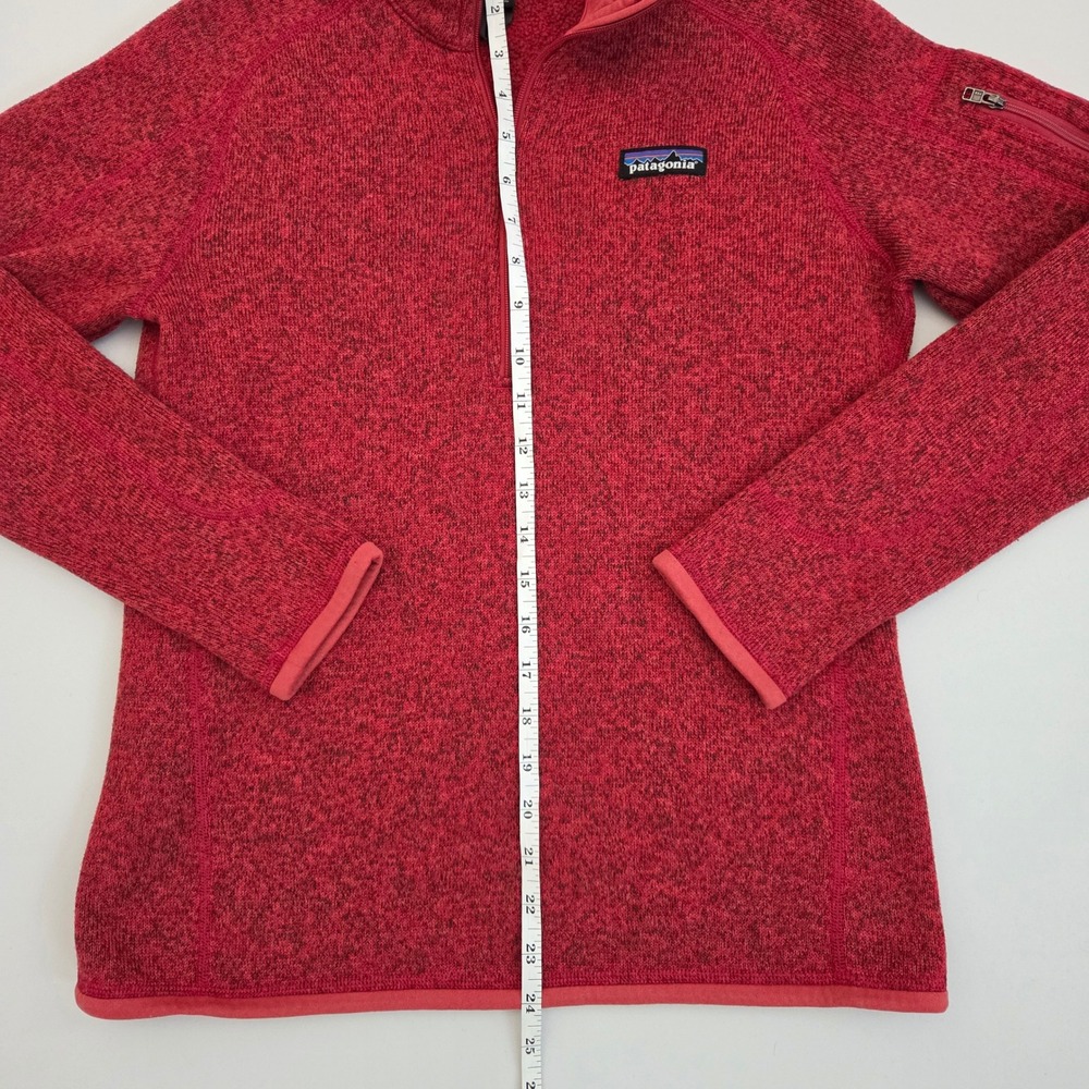 Patagonia Better Sweater Red Pullover Quarter Zip Long Sleeve Small S - Picture 8 of 13